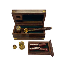 Load image into Gallery viewer, 5-1/2&quot; Wax Seal Kit in Wooden Box