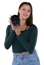 Load image into Gallery viewer, Smiling Skull Zippered Wristlet: Black