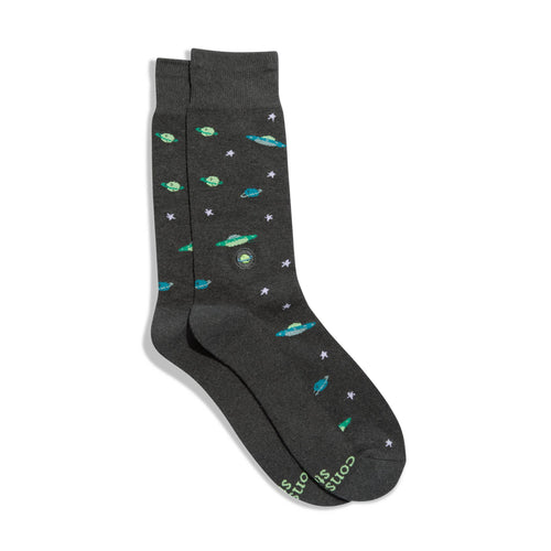 Socks that Support Space Exploration (Galactic Gray)