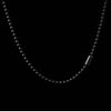 Coppertist.wu - Snake Scale Ball Chain Necklace - 4mm: 21" / Black