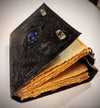 Celtic Star Leather Journal, Large Journal: 8X6 / black