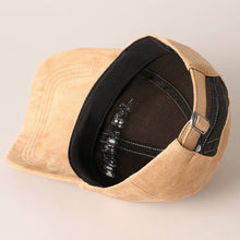 Load image into Gallery viewer, Cowboy Hat Text Embroidery Suede Baseball Cap