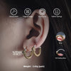 Ouroboros Earrings: Brass