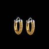 Snake Skin Earrings: Black
