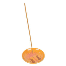 Load image into Gallery viewer, Leopard Palm Ceramic Incense Holder Plate