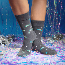 Load image into Gallery viewer, Socks that Support Space Exploration (Galactic Gray)