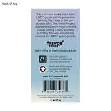 Load image into Gallery viewer, Socks that Save LGBTQ Lives (Purple Unicorns)