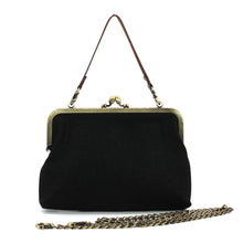 Load image into Gallery viewer, ROMANTASY DRAGON KISS LOCK BAG IN LINEN COTTON BLEND