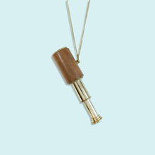 Load image into Gallery viewer, Wood Telescope Necklace: 32 Inch