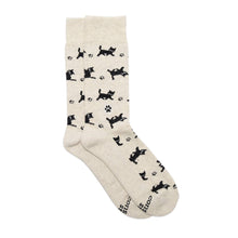 Load image into Gallery viewer, Socks that Save Cats (Beige Cats): Medium