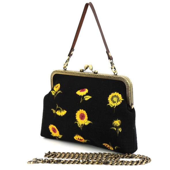 COMECO INC - Sunflower Kiss Lock Bag in Cotton Blend: Green