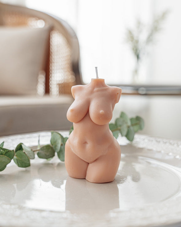 Curvy Body Shaped Candles in Flesh Tones