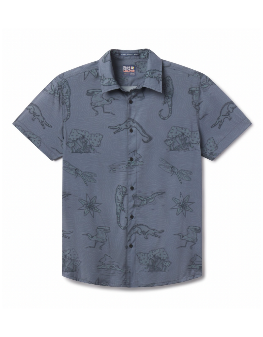 baja-llama-el-manglar-gray-mojave-button-up-shirt-front