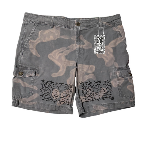 Upcycled grey shorts