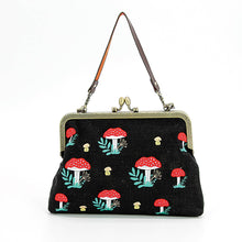 Load image into Gallery viewer, Mushrooms Kisslock Frame Bag in Cotton
