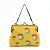 Mushrooms Kisslock Frame Bag in Cotton