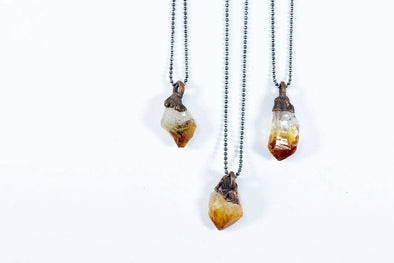 HAWKHOUSE - 18" Sterling Silver Citrine Necklace