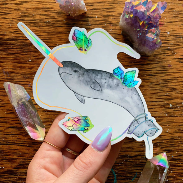 Jess Weymouth - Narwhal Holographic Sticker