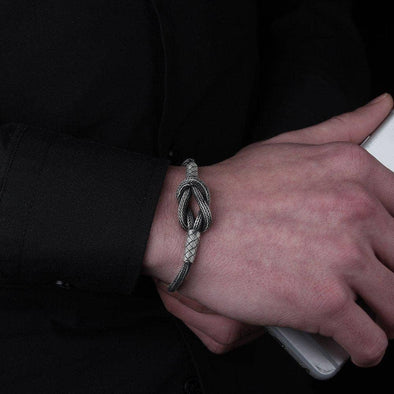 Ephesus Jewelry - Sailor Knot Bracelet In Sterling Silver For Men