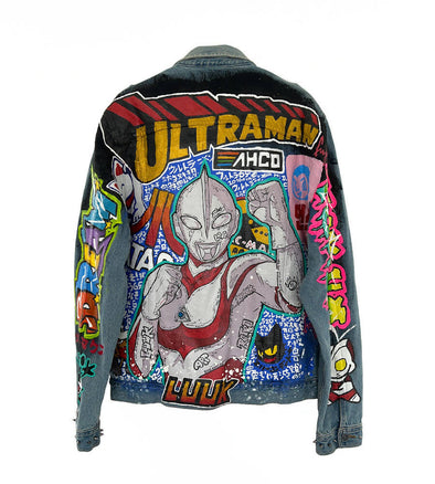 Hand-painted jacket Ultraman in Tokio