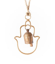 Load image into Gallery viewer, Small Hamsa Bell Chime