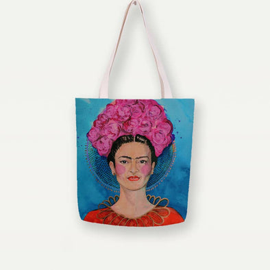 Study Room - Frida Kahlo 8 Tote Bag, Handbag