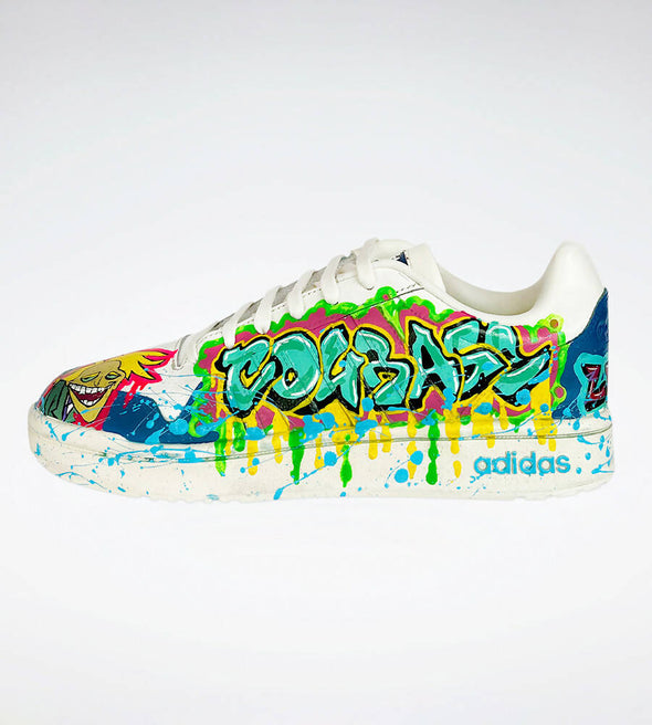 Hand-painted sneakers Courage