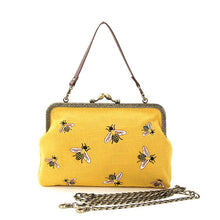 Load image into Gallery viewer, Bees Kisslock Bag