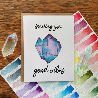 Jess Weymouth - Sending You Good Vibes Greeting Card