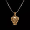 Rattlesnake Clip Necklace: Brass