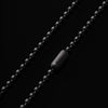 Coppertist.wu - Snake Scale Ball Chain Necklace - 4mm: 18" / Black