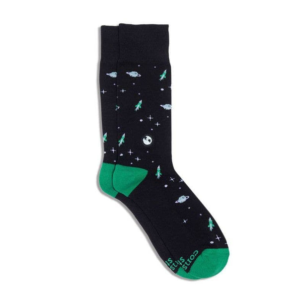 Socks that Protect Our Planet (Black Galaxy)