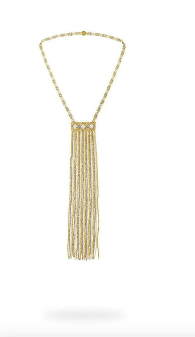 FRINGE NECKLACE - SILVER/PLATINUM/GOLD