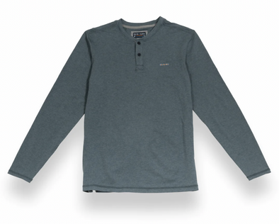 THE BORING HENLEY - HEATHER BLUE