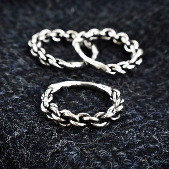 Pewter Chunky Twist Ring