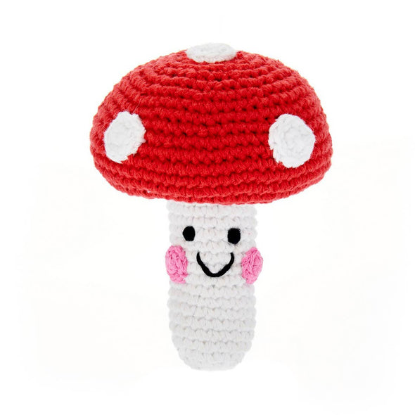 Pebble - Red Mushroom Rattle - Friendly