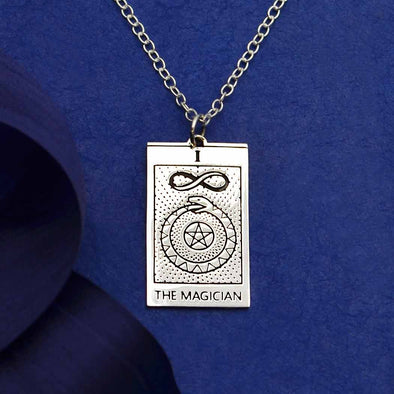 18 Inch Magician Tarot Card Necklace