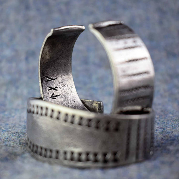 Small Replica Viking Age Pewter Cuff Bracelet