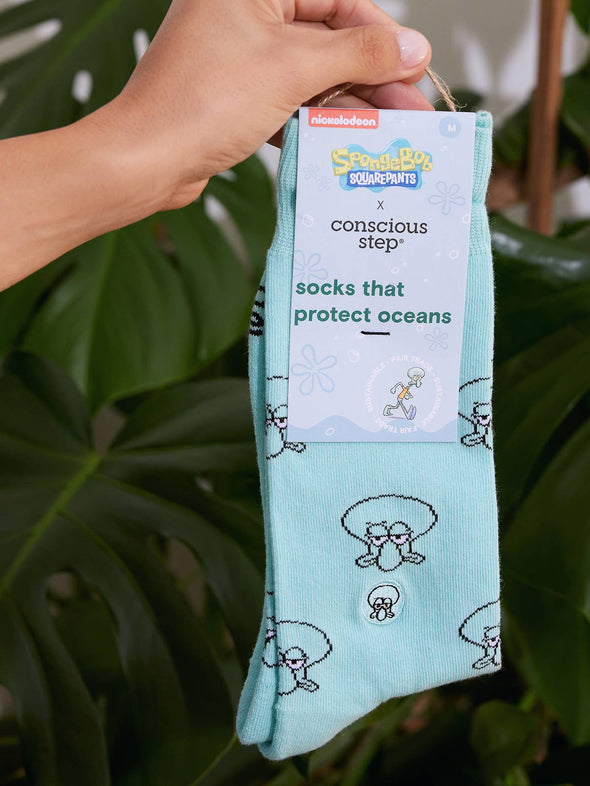 Squidward Socks that Protect Oceans