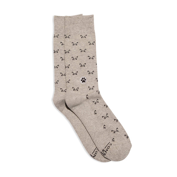 Conscious Step - Socks that Save Cats (Gray Cats): Small