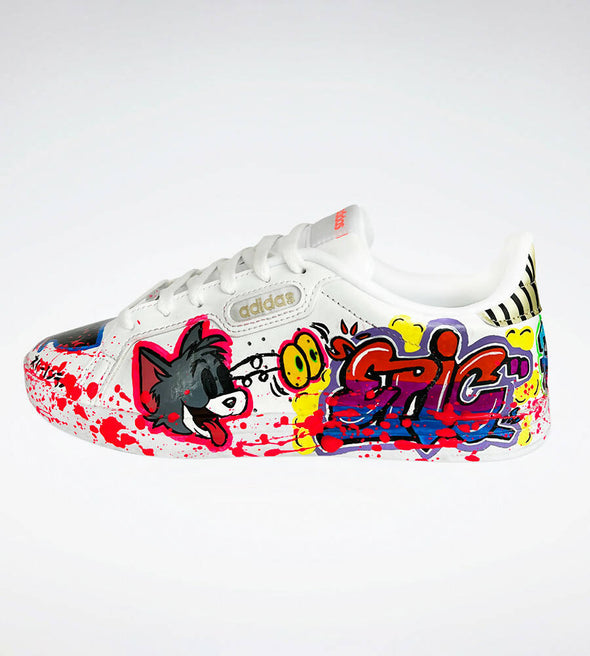Hand-painted sneakers Tom & Jerry