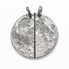 Half Moon Breakable Silver Necklace or Keychain: Charm