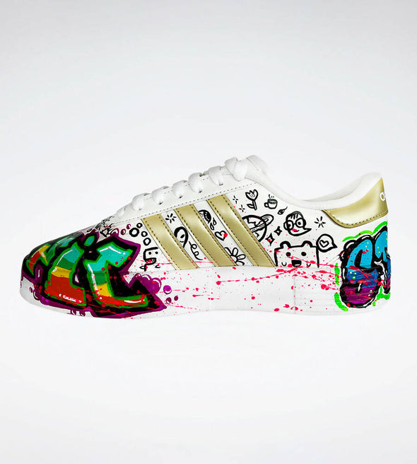 Hand-painted sneakers Disco