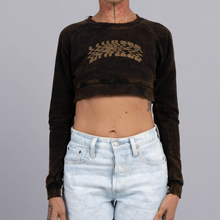 Load image into Gallery viewer, DISTORTION CROP TOP SWEATSHIRT