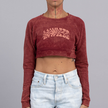 Load image into Gallery viewer, DISTORTION CROP TOP SWEATSHIRT