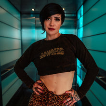 Load image into Gallery viewer, DISTORTION CROP TOP SWEATSHIRT