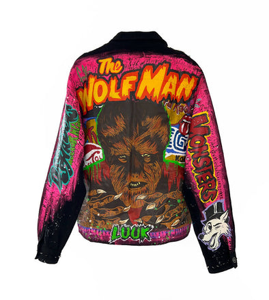 Hand-painted jacket The Wolfman