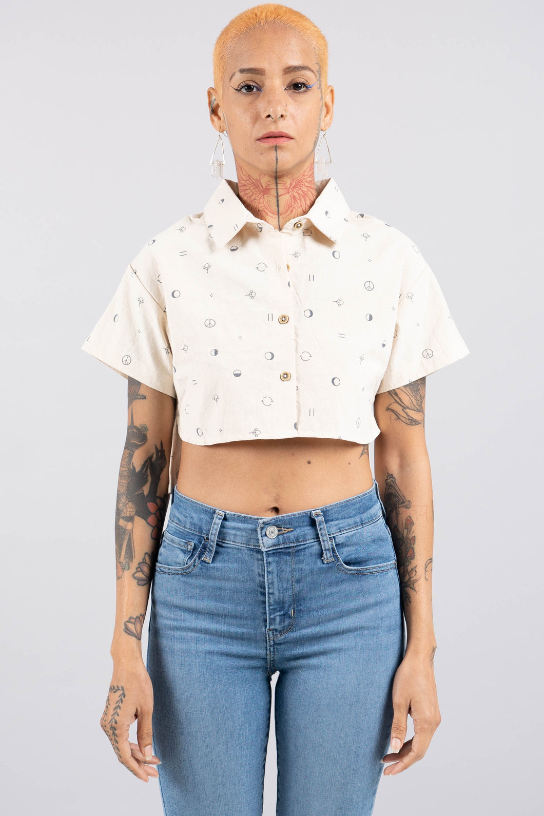 GOSSYPIUM PEACE WOMEN'S CROP TOP