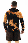 LOXODONTA TIE DYE HOODIE BLACK