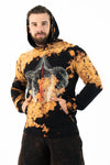 LOXODONTA TIE DYE HOODIE BLACK